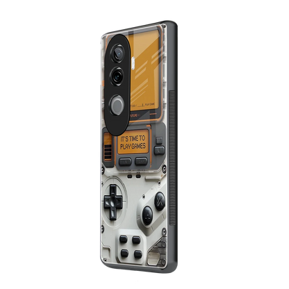 Gameboy Orange vivo v40e mobile cover | shockproof glass phone case
