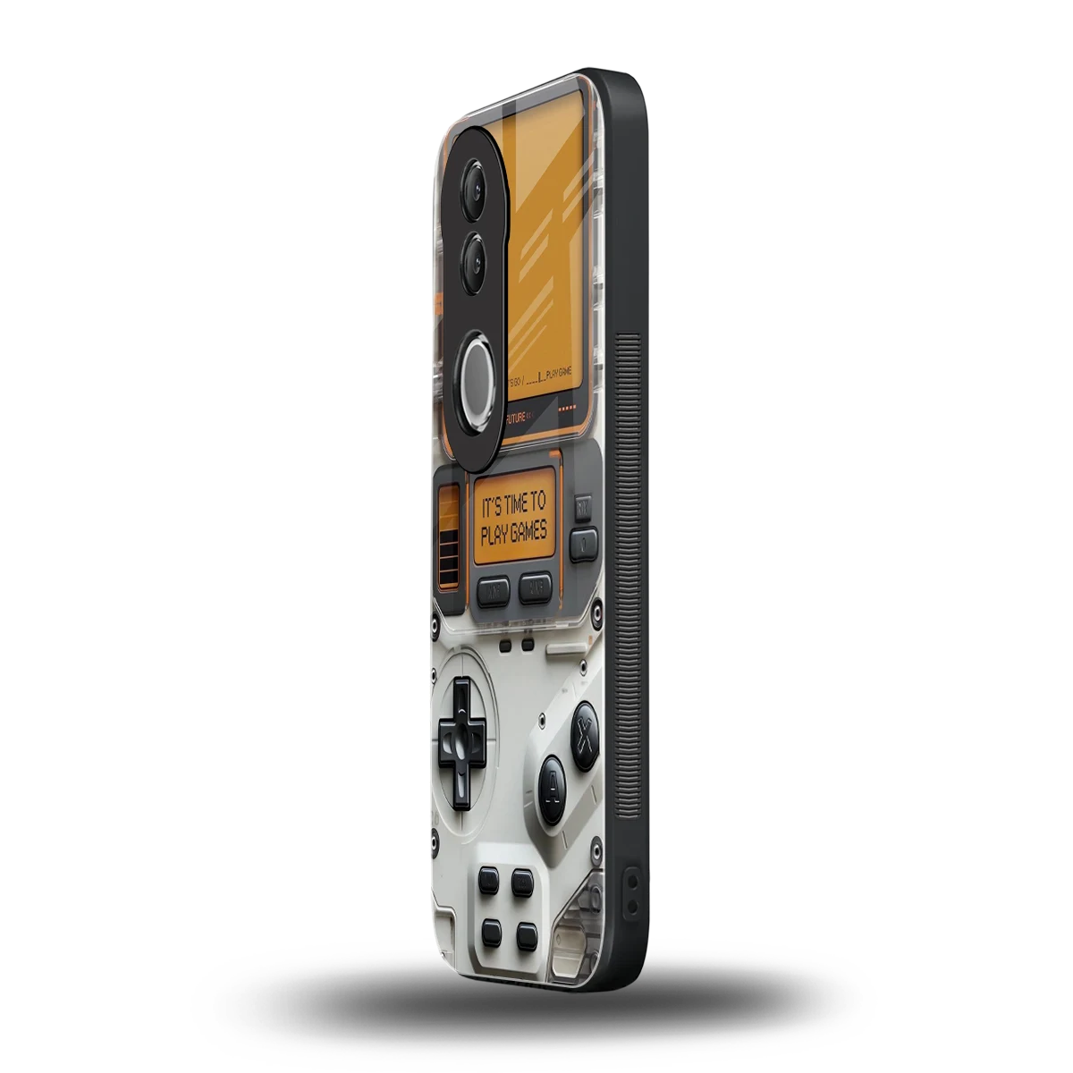 Gameboy Orange vivo v50 mobile cover | shockproof glass phone case
