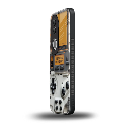 Gameboy Orange vivo v50 mobile cover | shockproof glass phone case