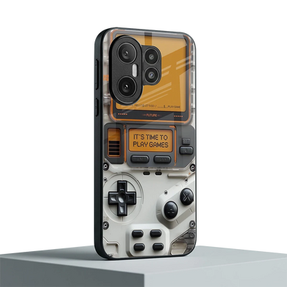 Gameboy Orange vivo x200 fe mobile cover | shockproof glass phone case
