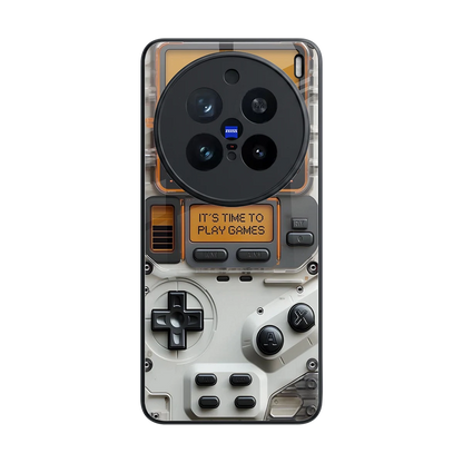 Gameboy Orange back phone cover | glass case for vivo x200 pro