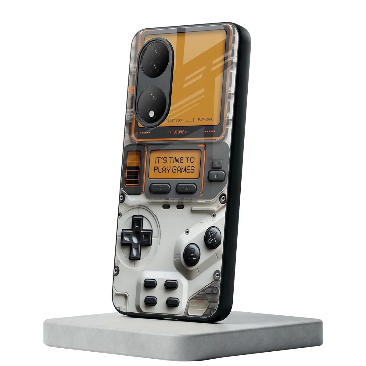 Gameboy Orange Vivo-y100 mobile cover | shockproof glass phone case