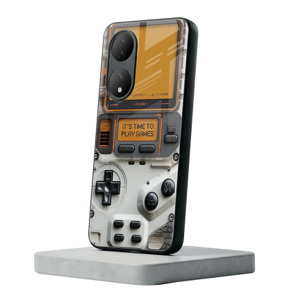 Gameboy Orange Vivo-y100 mobile cover | shockproof glass phone case