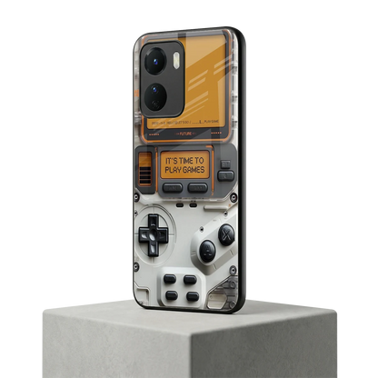 Gameboy Orange vivo y16 mobile cover | shockproof glass phone case