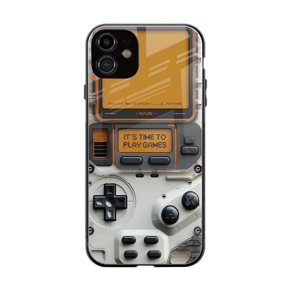 Gameboy Orange back phone cover | glass case for iphone 11