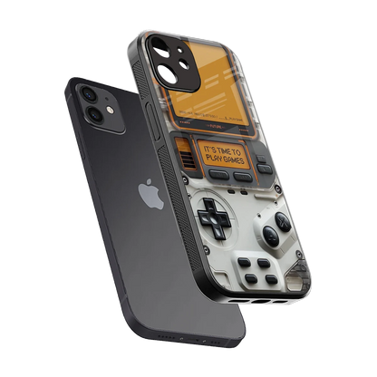 Gameboy Orange sleek iphone 11 cover with tempered glass back and TPU edges