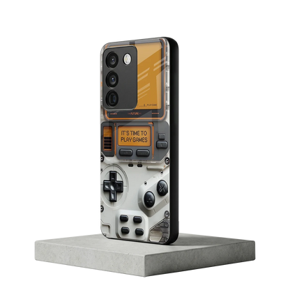 Gameboy Orange vivo y200 5g mobile cover | shockproof glass phone case