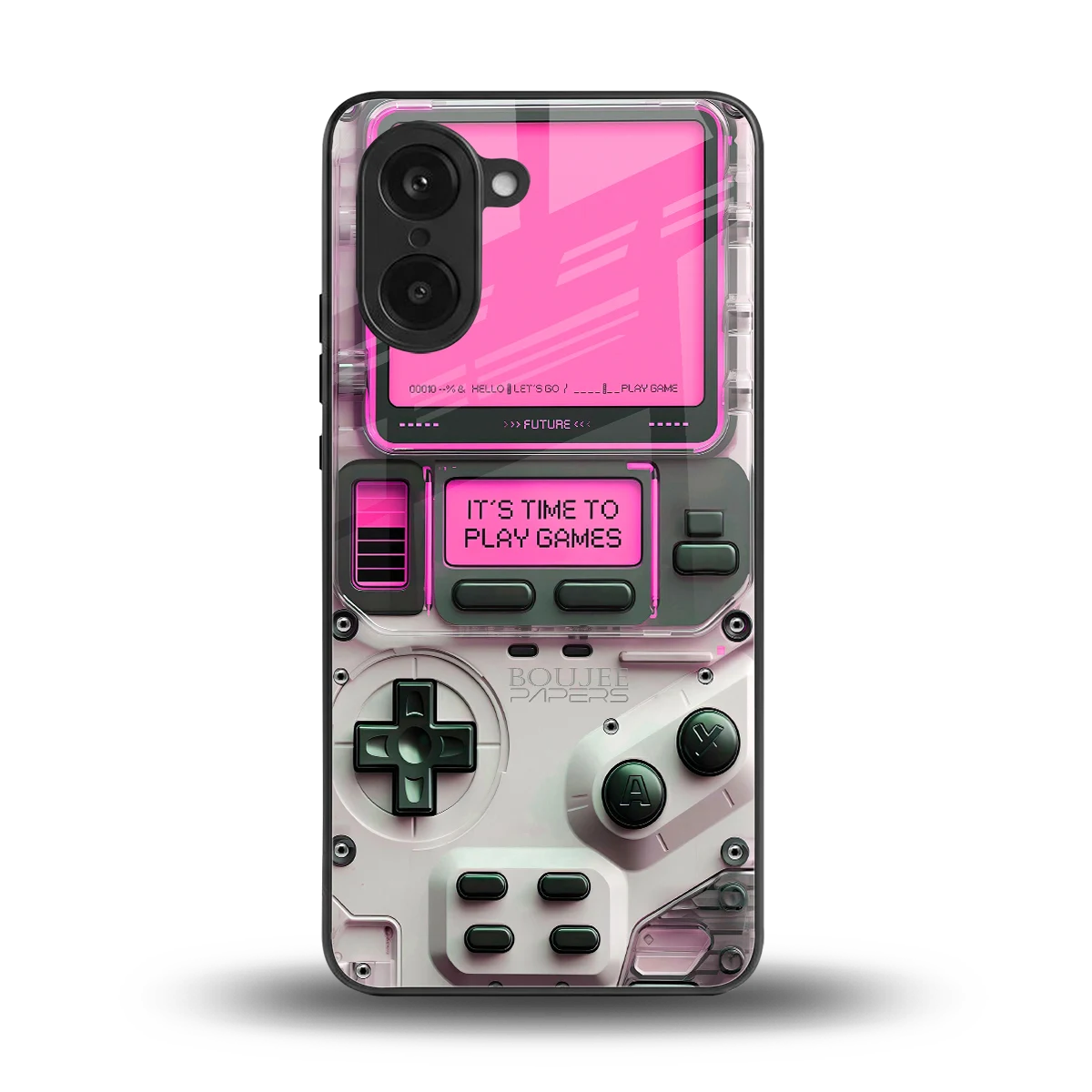 Gameboy Pink back phone cover | glass case for oneplus nord ce5 5g