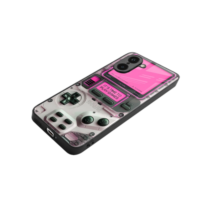 Gameboy Pink stylish phone case for oneplus nord ce5 5g | glossy glass and slim fit