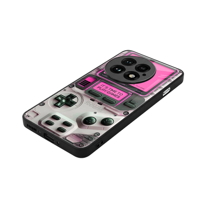 Gameboy Pink stylish phone case for oneplus 13 | glossy glass and slim fit