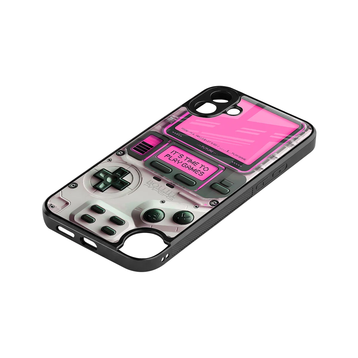 Gameboy Pink stylish phone case for cmf nothing phone 1 | glossy glass and slim fit