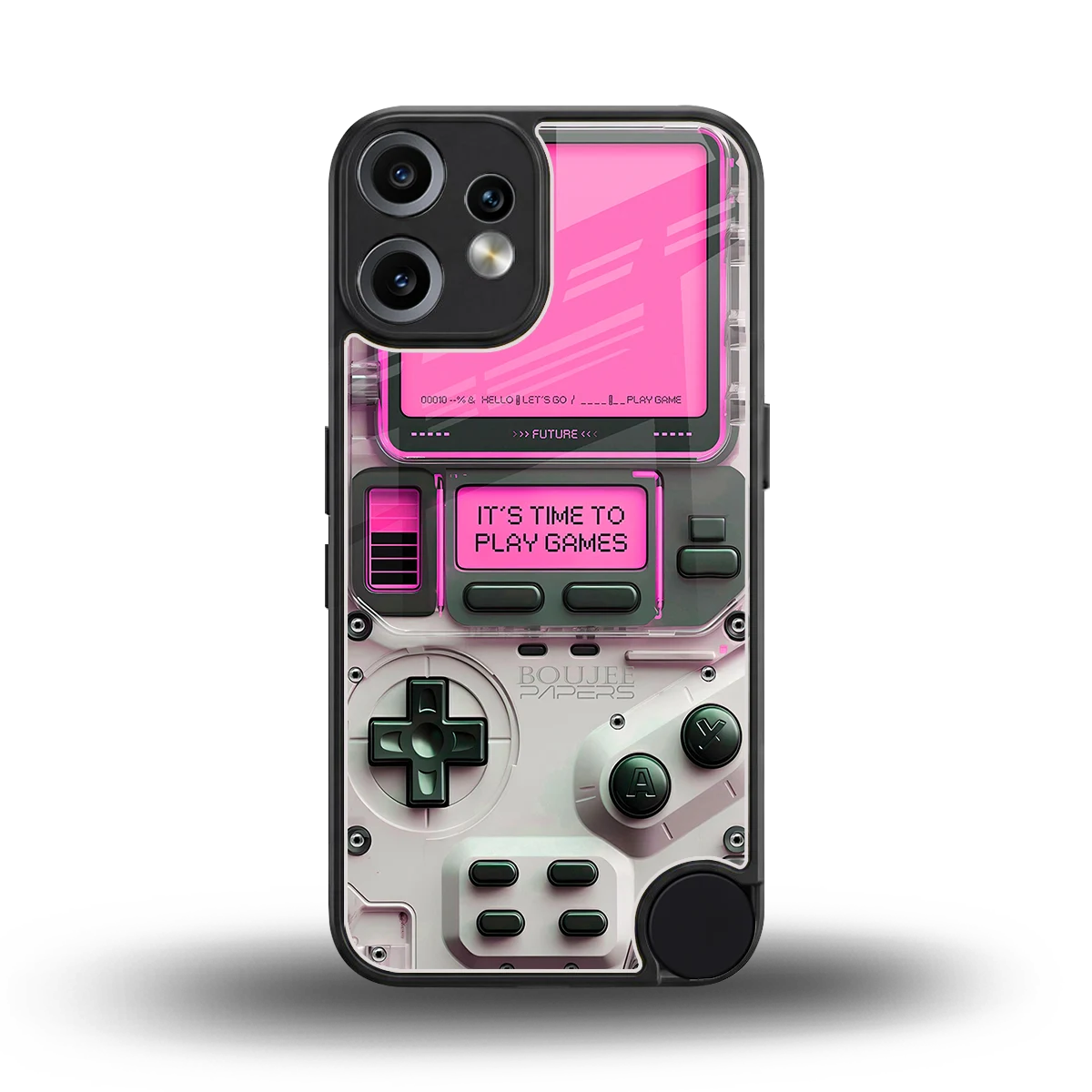 Gameboy Pink back phone cover | glass case for cmf nothing phone 2 pro