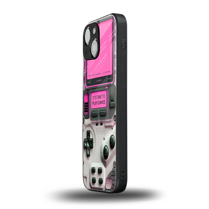 Gameboy Pink iphone 13 mini mobile cover | shockproof glass phone case
