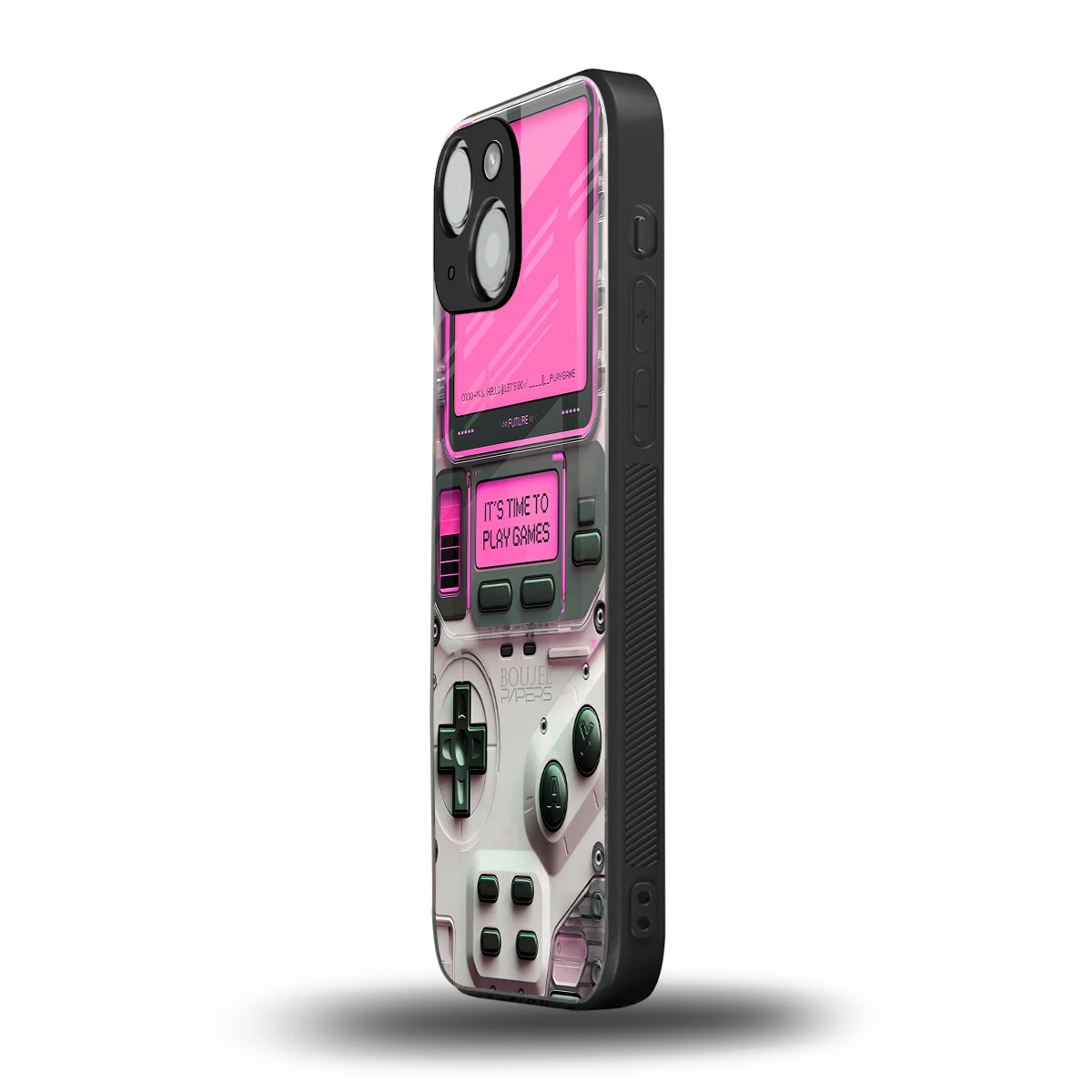 Gameboy Pink iphone 12 mini mobile cover | shockproof glass phone case