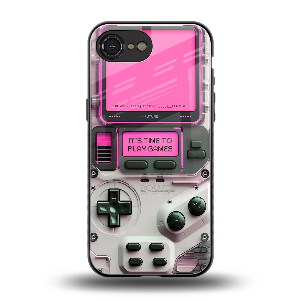 Gameboy Pink back phone cover | glass case for iphone 17e