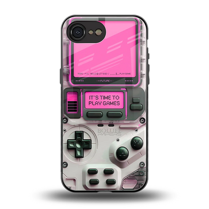 Gameboy Pink back phone cover | glass case for iphone 17e