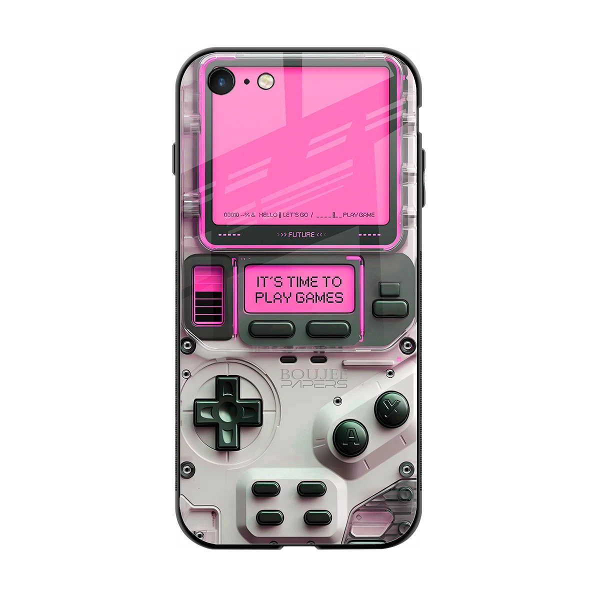 Gameboy Pink back phone cover | glass case for iphone 6s plus