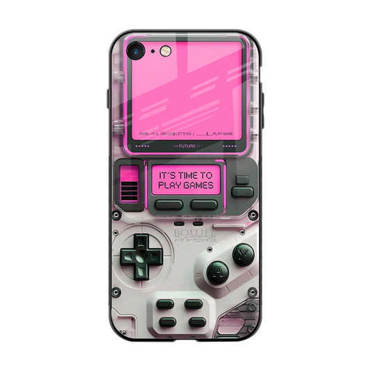 Gameboy Pink back phone cover | glass case for iphone 7