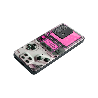 Gameboy Pink stylish phone case for motorola edge 40 neo 5g | glossy glass and slim fit