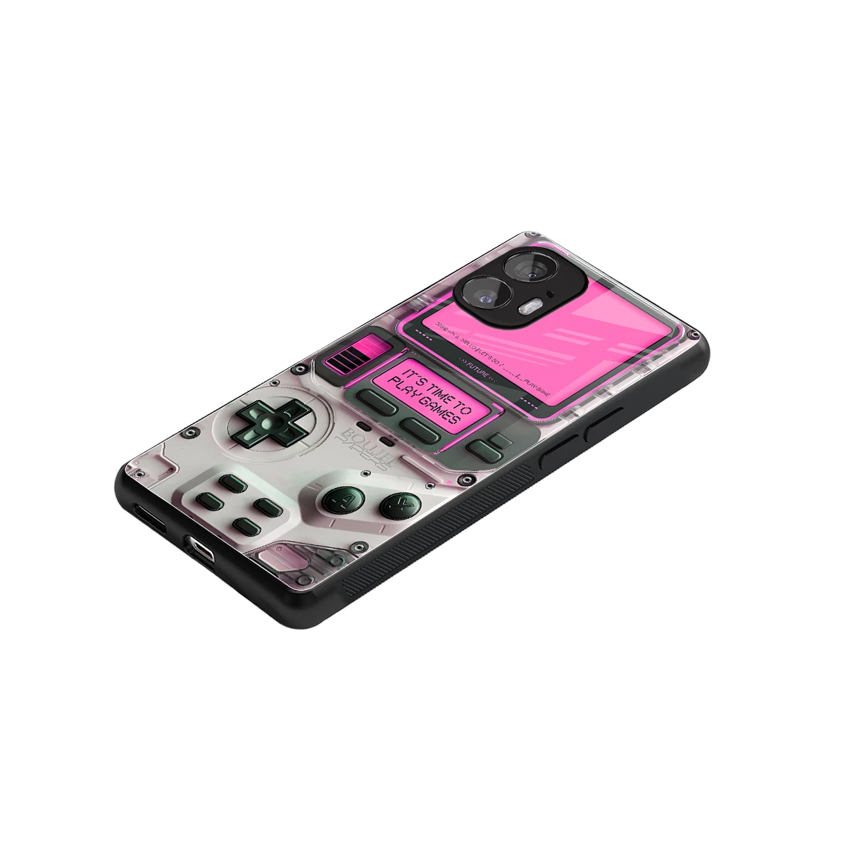 Gameboy Pink stylish phone case for nothing phone 2 | glossy glass and slim fit