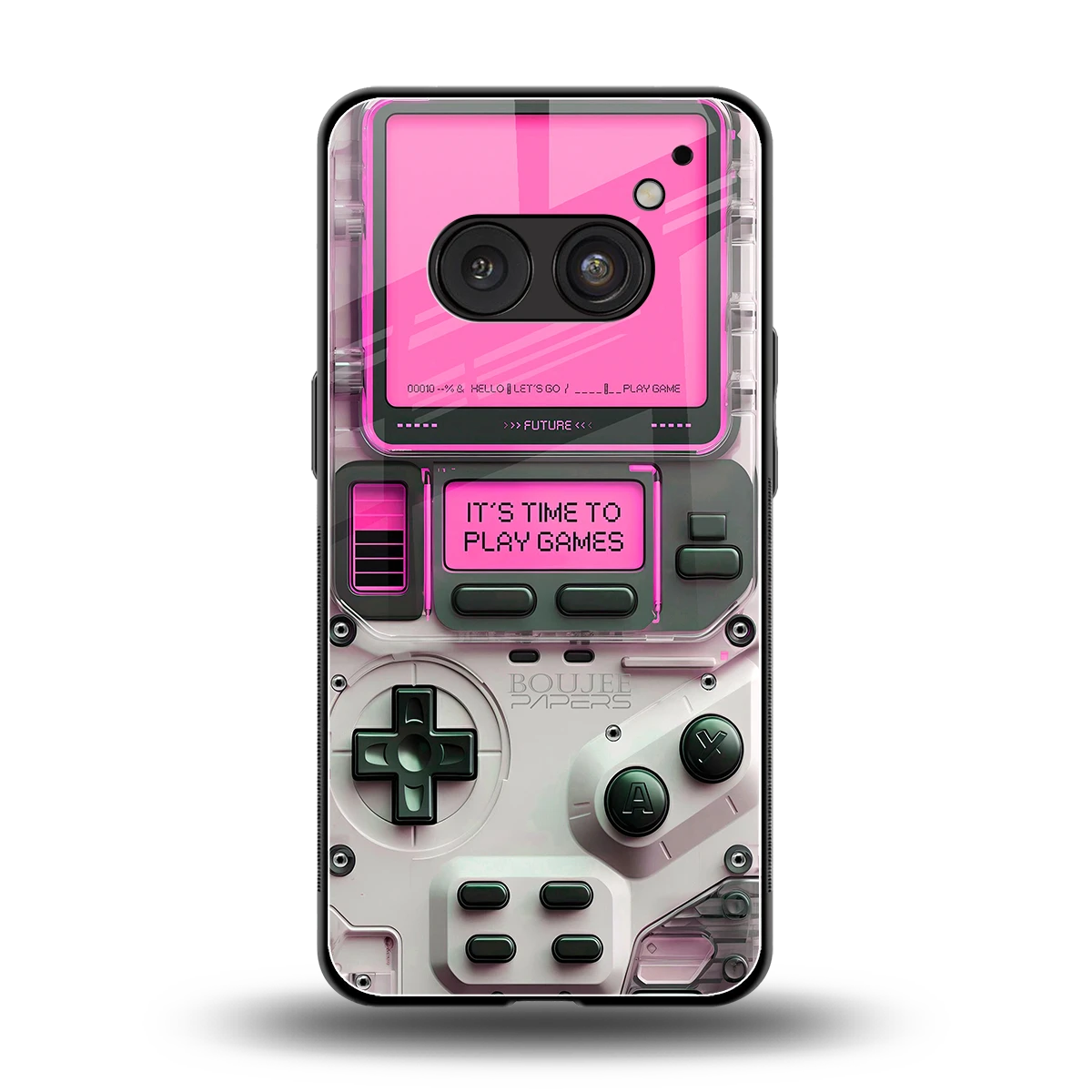 Gameboy Pink back phone cover | glass case for nothing phone 2a