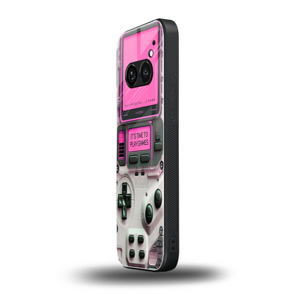 Gameboy Pink nothing phone 2a mobile cover | shockproof glass phone case