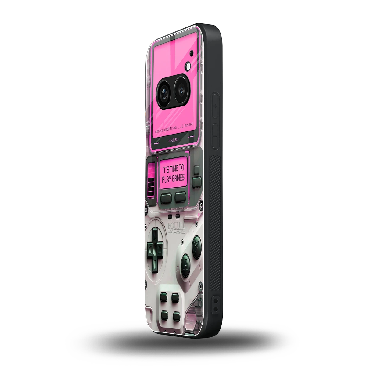 Gameboy Pink nothing phone 2a plus mobile cover | shockproof glass phone case