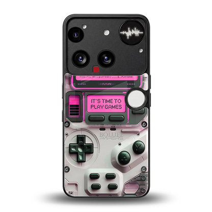 Gameboy Pink back phone cover | glass case for nothing phone 3