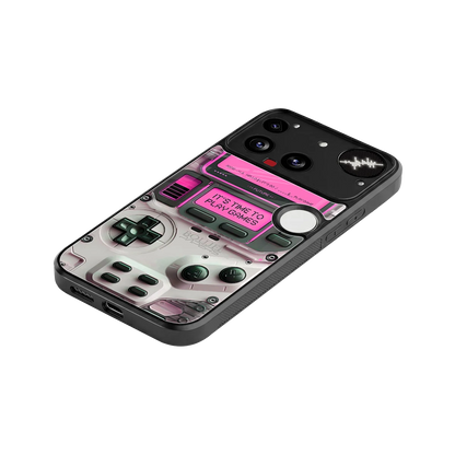 Gameboy Pink stylish phone case for nothing phone 3 | glossy glass and slim fit