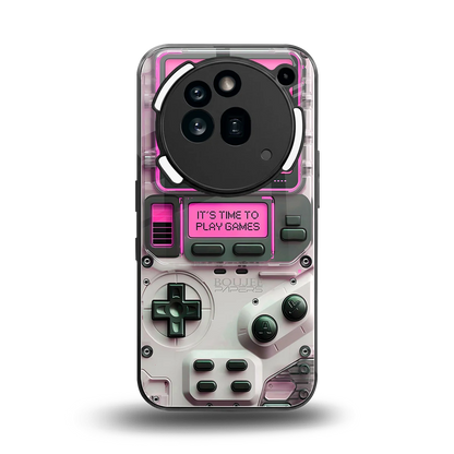 Gameboy Pink back phone cover | glass case for nothing phone 3a pro