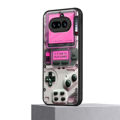 Gameboy Pink nothing phone 4a mobile cover | shockproof glass phone case
