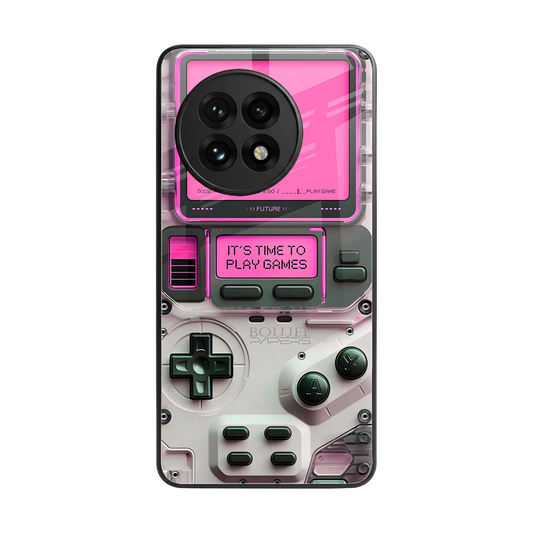Gameboy Pink back phone cover | glass case for oneplus 13r