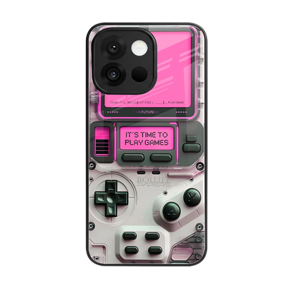 Gameboy Pink back phone cover | glass case for oneplus 13s