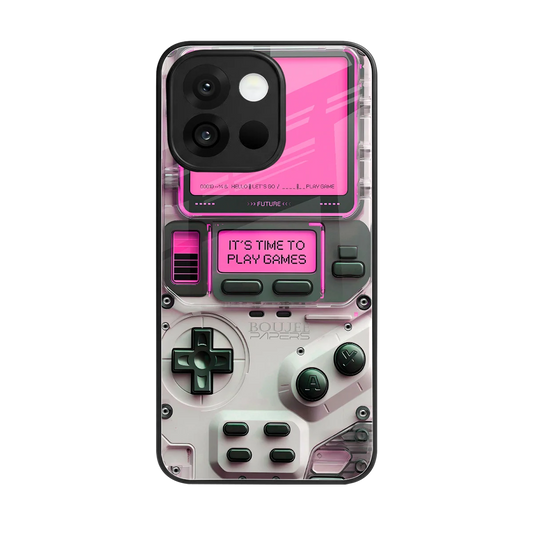 Gameboy Pink back phone cover | glass case for oneplus 13s