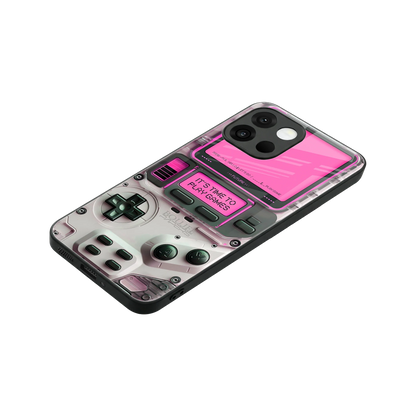 Gameboy Pink stylish phone case for oneplus 13s | glossy glass and slim fit