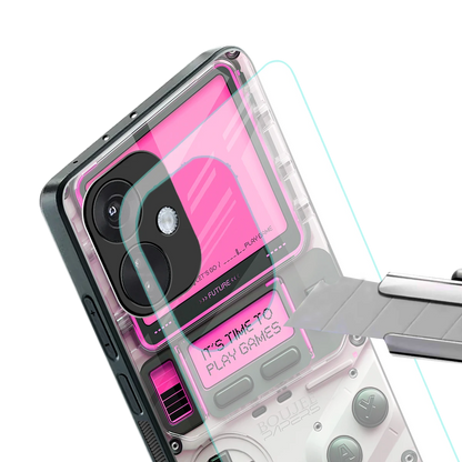 Gameboy Pink stylish phone case for oneplus nord ce 3 | glossy glass and slim fit