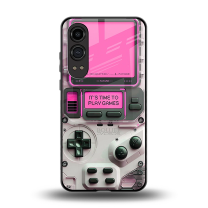 Gameboy Pink back phone cover | glass case for oneplus nord ce 4 lite