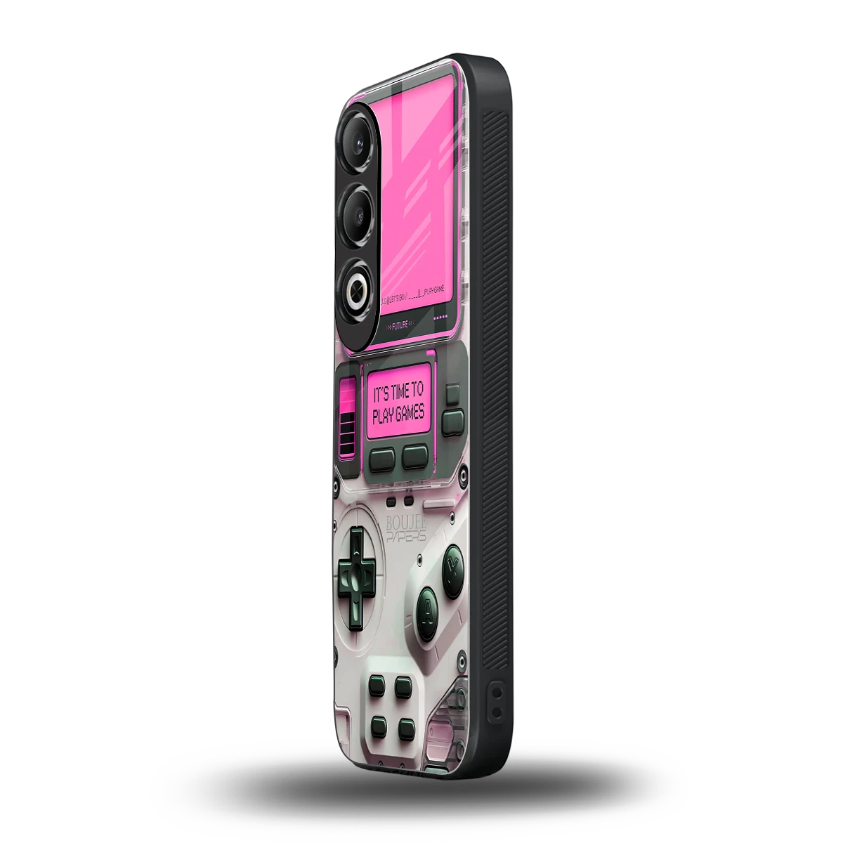 Gameboy Pink oneplus nord ce 4 mobile cover | shockproof glass phone case