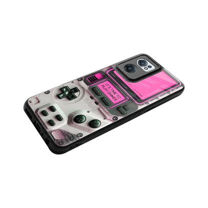Gameboy Pink stylish phone case for oneplus nord ce 2 | glossy glass and slim fit