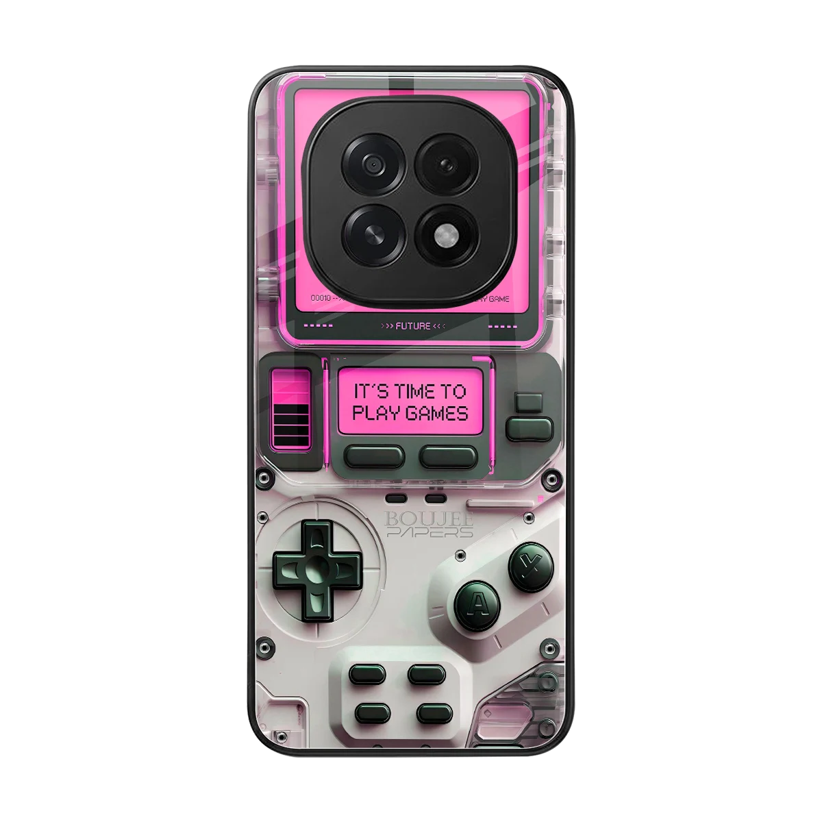 Gameboy Pink back phone cover | glass case for oppo f29 5g