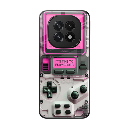 Gameboy Pink back phone cover | glass case for oppo f29 5g
