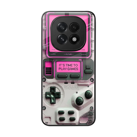Gameboy Pink back phone cover | glass case for oppo f29 5g
