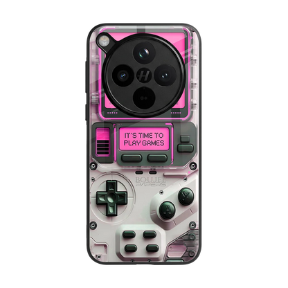 Gameboy Pink back phone cover | glass case for oppo find x8