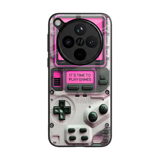 Gameboy Pink back phone cover | glass case for oppo find x8