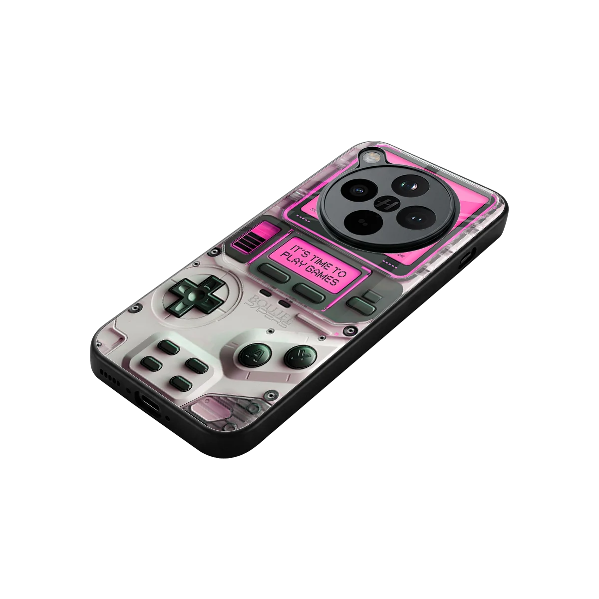 Gameboy Pink stylish phone case for oppo find x8 | glossy glass and slim fit