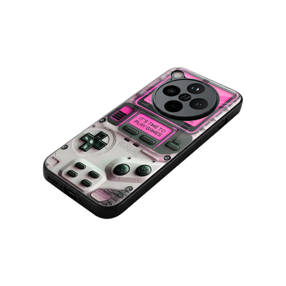 Gameboy Pink stylish phone case for oppo find x8 | glossy glass and slim fit