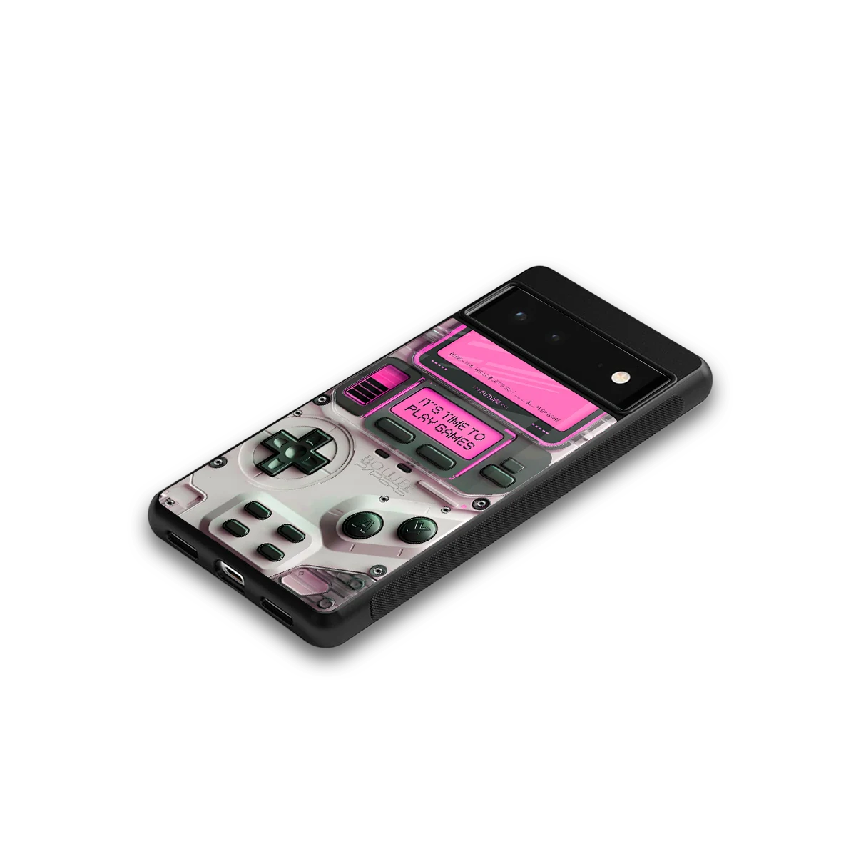 Gameboy Pink google pixel 6a mobile cover | shockproof glass phone case