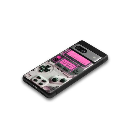 Gameboy Pink google pixel 7 mobile cover | shockproof glass phone case