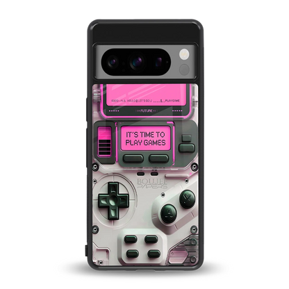 Gameboy Pink back phone cover | glass case for google pixel 8 pro