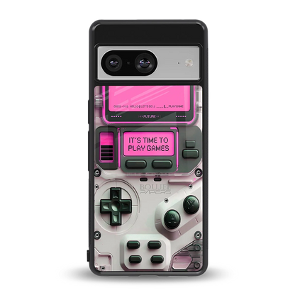 Gameboy Pink back phone cover | glass case for google pixel 8